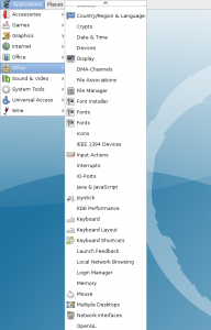 KDE explosion in the GNOME menus